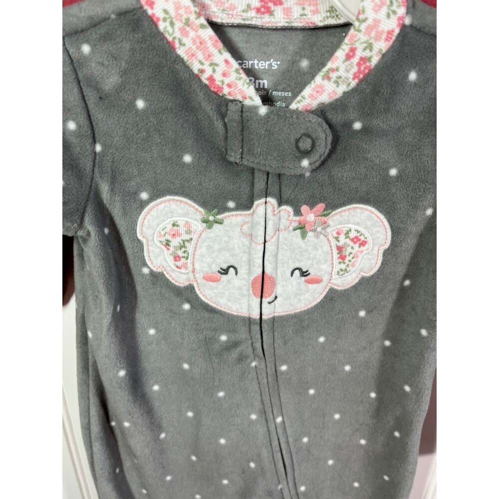 Carter's Set of two Sleeper Footie Pajamas 2-Way Zipper 3 Months New With Tags - Picture 2 of 8